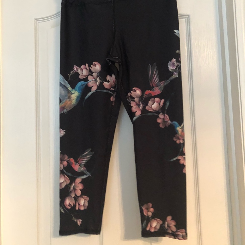 Hummingbird & Floral Leggings